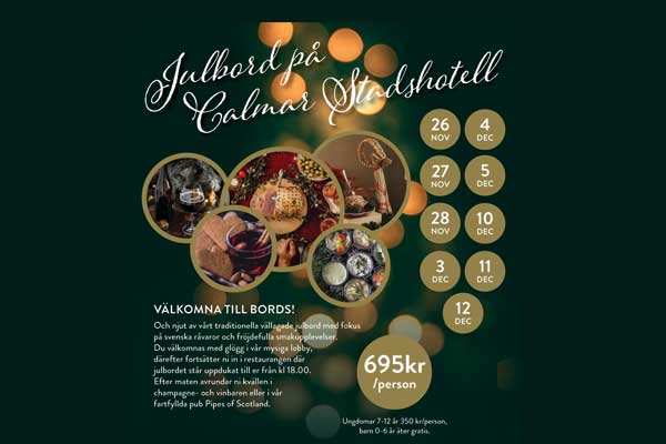 Julbord på Calmar Stadshotell