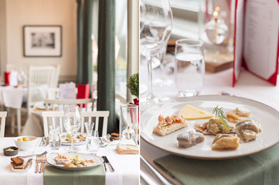 Julbord på 1909 Sigtuna Stads Hotell