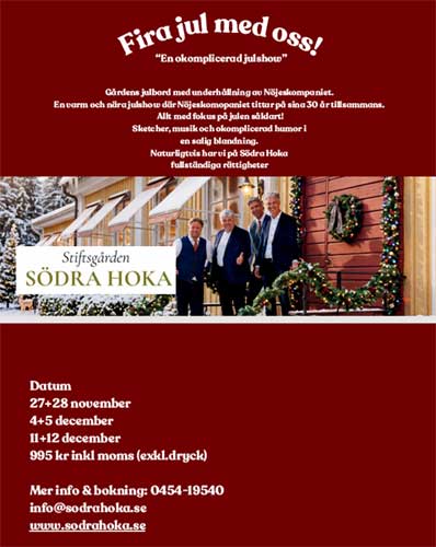 Julbord på Stiftsgården Södra Hoka