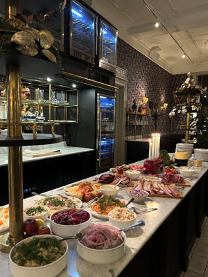 Julbord på Continental du Sud
