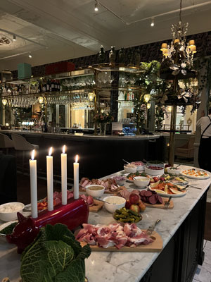 Julbord på Continental du Sud