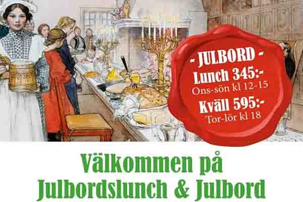 Julbord på Restaurang Hyttstugan