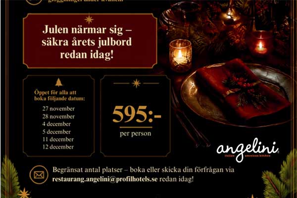 Julbord på Hotel Aveny