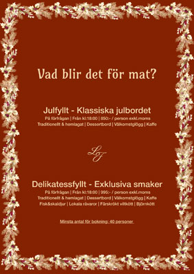 Julbord på Lustfyllt i Habo