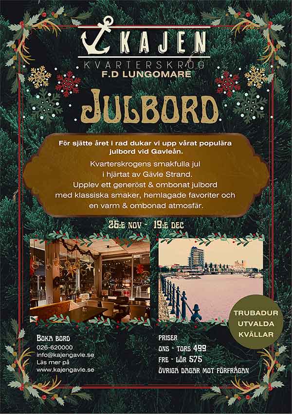 Julbord på Kajen