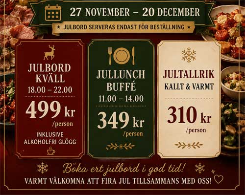 Julbord på Wärdshuset 2 Rum & Kök