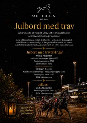 Julbord på Färjestads Travbana - Race Course