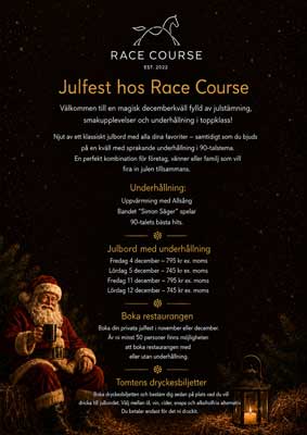 Julbord på Färjestads Travbana - Race Course