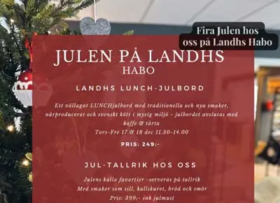 Julbord på Landhs Konditori Habo