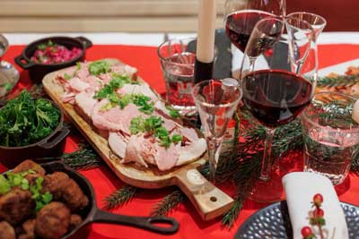 Julbord på Usine