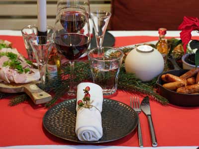 Julbord på Usine