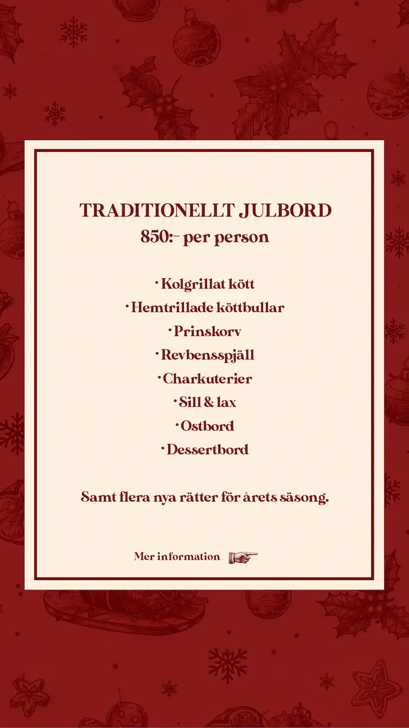 Julbord på Brasserie Tullhuset