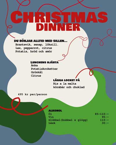 Julbord på Kantinan